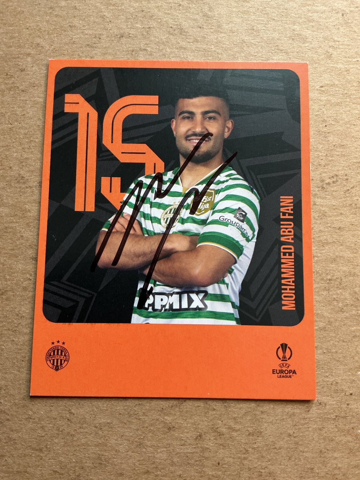 Mohammed Abu Fani, Israel 🇮🇱 Ferencvaros 2025/26 hand signed - Autographs-World