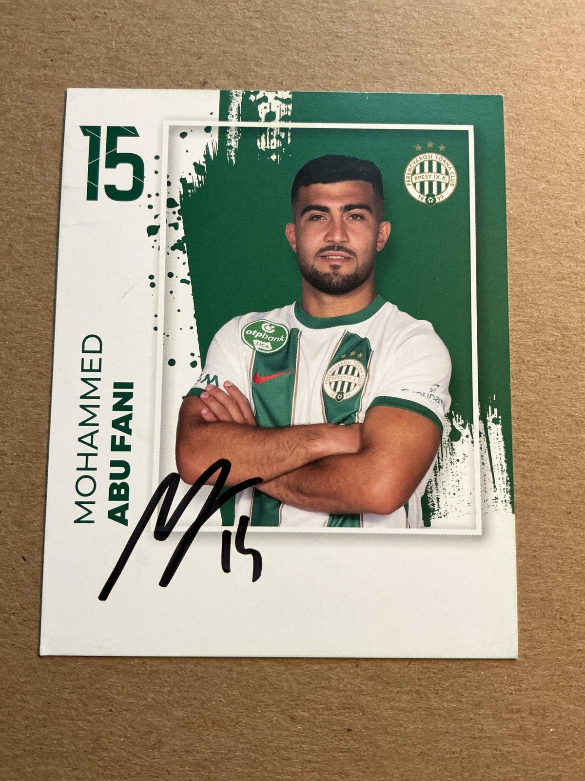 Mohammed Abu Fani, Israel 🇮🇱 Ferencváros TC 2023/24 hand signed - Autographs-World