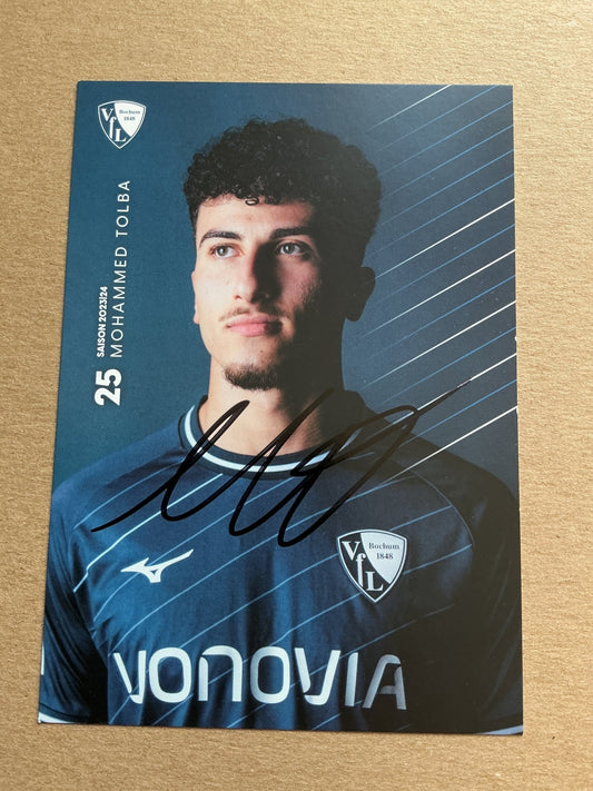 Mohammed Tolba, Germany 🇩🇪 VfL Bochum 2023/24 hand signed - Autographs-World