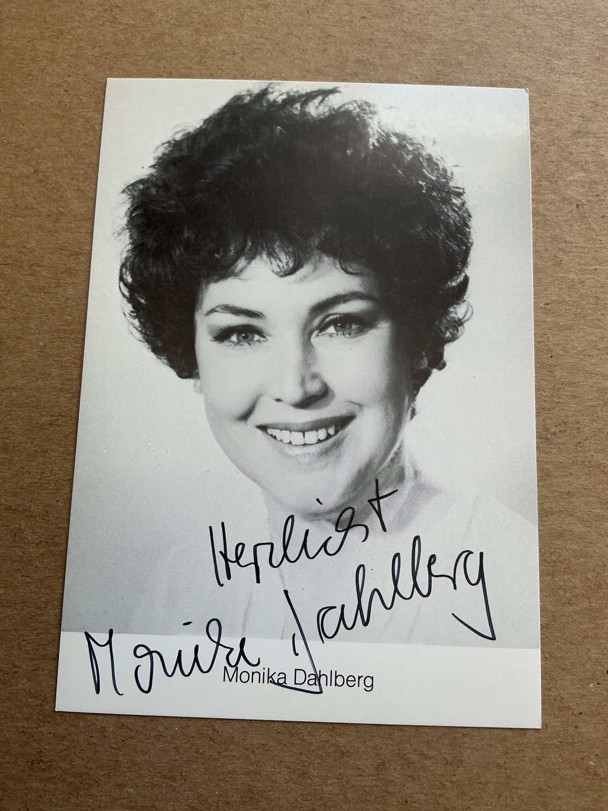 Monika Dahlberg, Germany 🇩🇪 Actress hand signed - Autographs-World