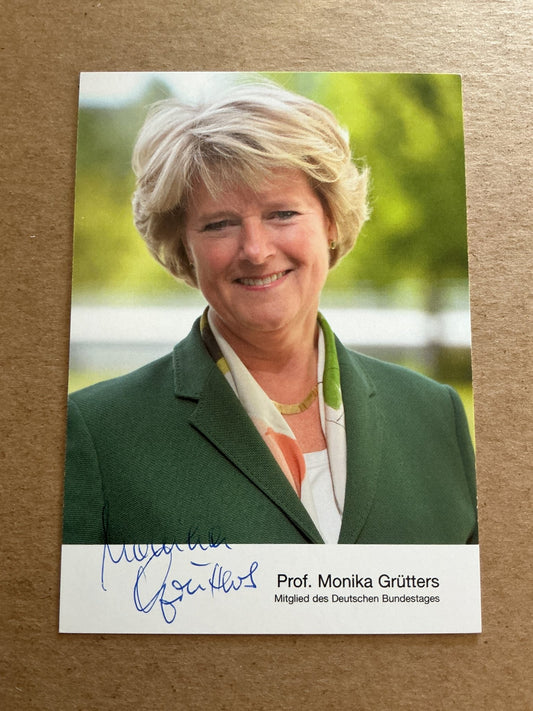 Monika Grütters, Germany 🇩🇪 Member of Parlament 2025 hand signed - Autographs-World