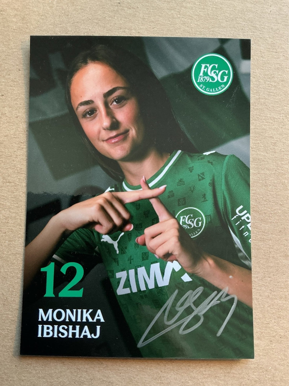 Monika Ibishaj, Switzerland 🇨🇭 FC St. Gallen 2026/27 hand signed - Autographs-World