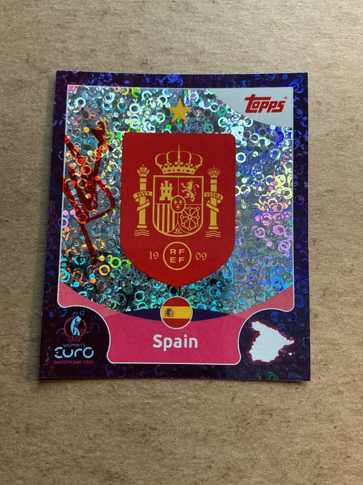 Montserrat Tomé, Spain 🇪🇸 UEFA Women’s Euro Cup 2025 Topps hand signed - Autographs-World
