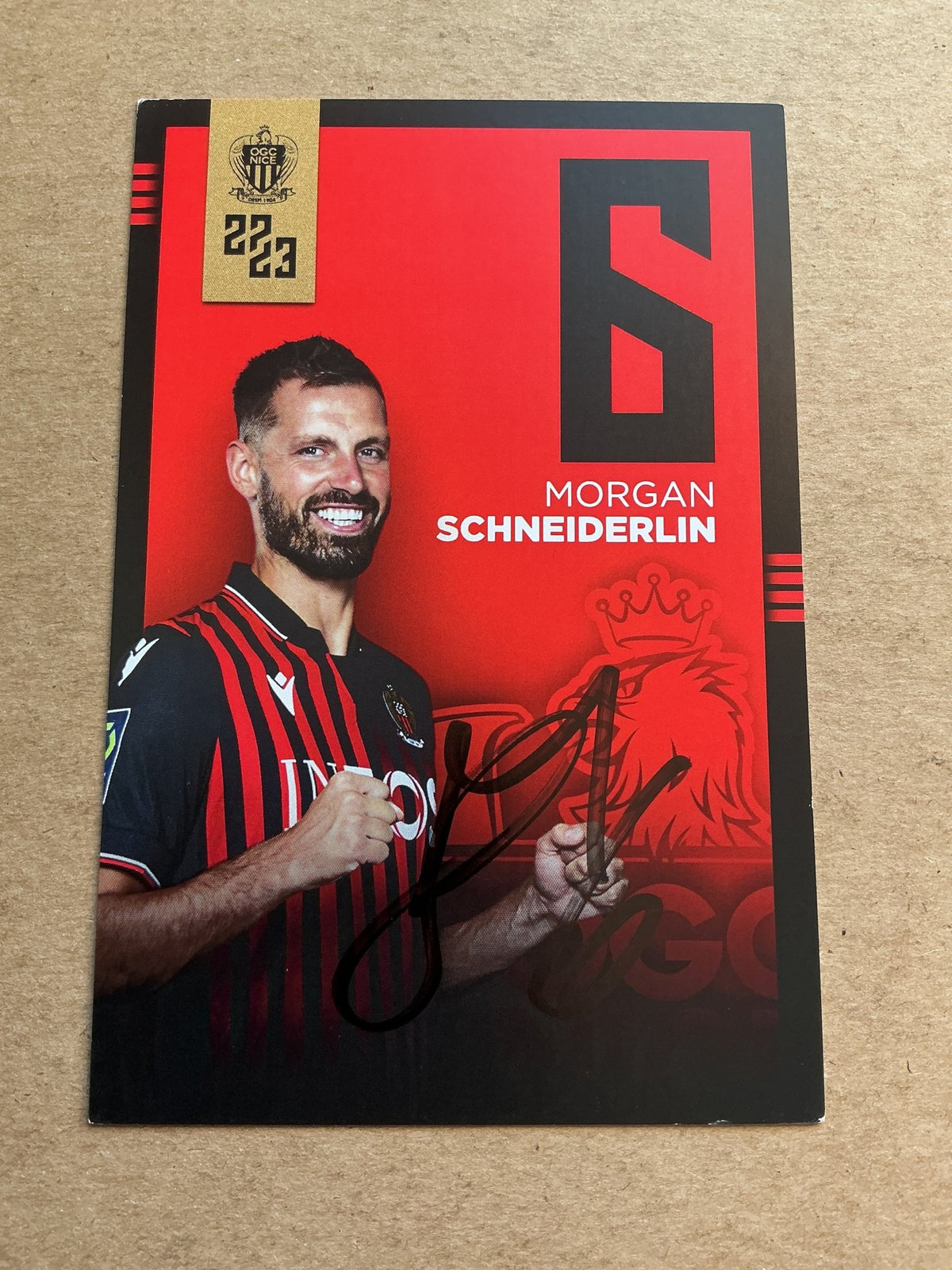 Morgan Schneiderlin, France 🇫🇷 OGC Nice 2022/23 hand signed - Autographs-World