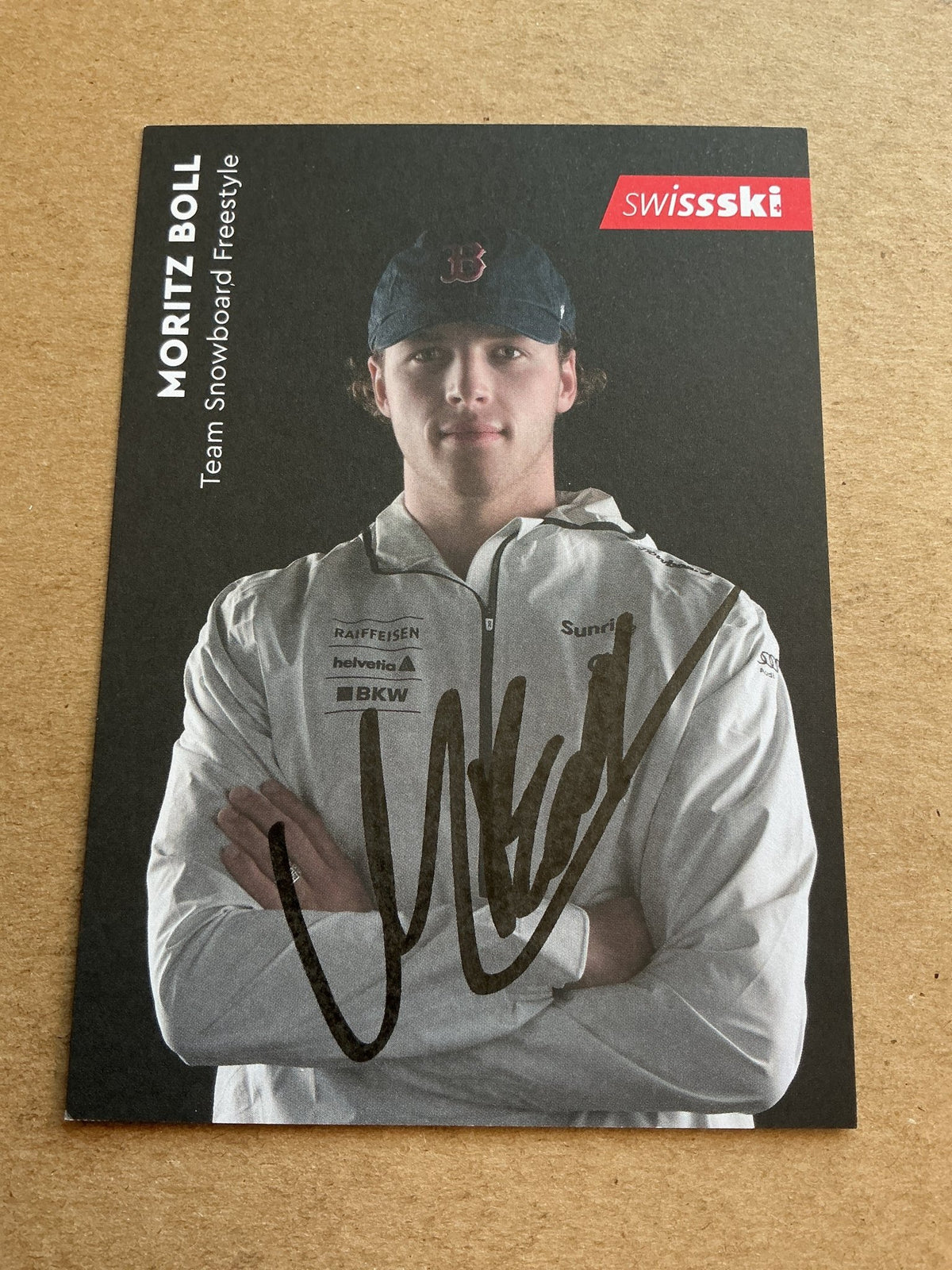 Moritz Boll, Switzerland 🇨🇭 Snowboard Winter 2023/24 hand signed - Autographs-World