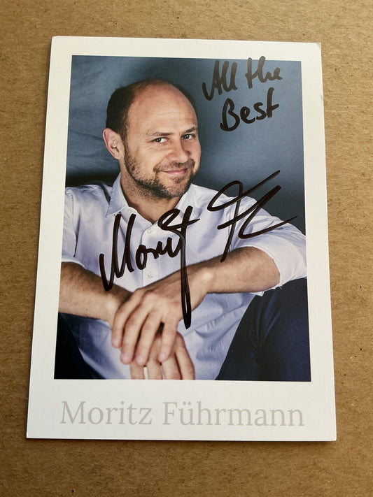 Moritz Führmann, Germany 🇩🇪 Actor 2025 hand signed - Autographs-World
