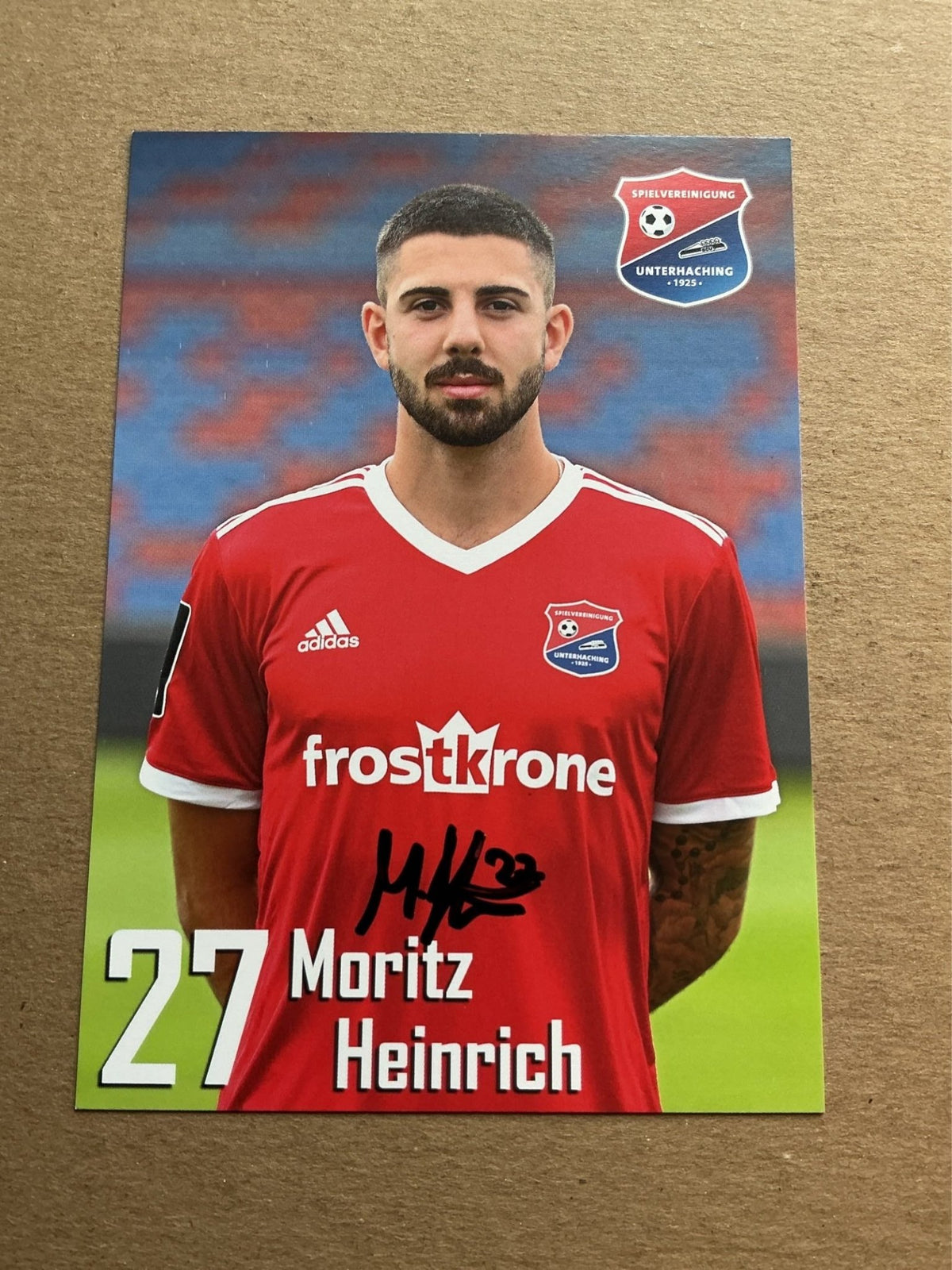 Moritz Heinrich, Germany 🇩🇪 SpVgg Unterhaching 2019/20 hand signed - Autographs-World