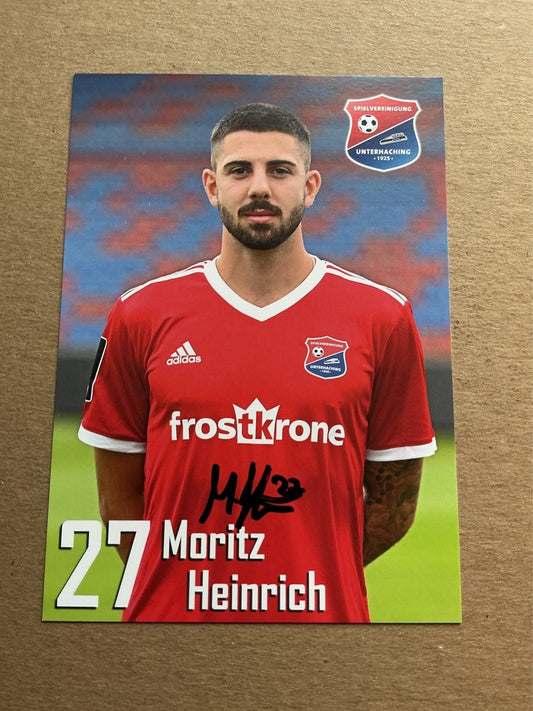 Moritz Heinrich, Germany 🇩🇪 SpVgg Unterhaching 2019/20 hand signed - Autographs-World