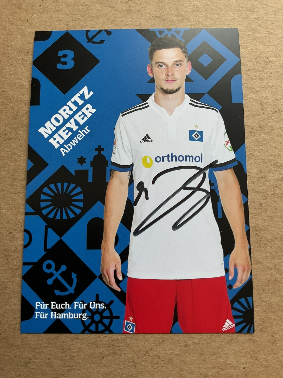 Moritz Heyer, Germany 🇩🇪 Hamburger SV 2021/22 hand signed - Autographs-World