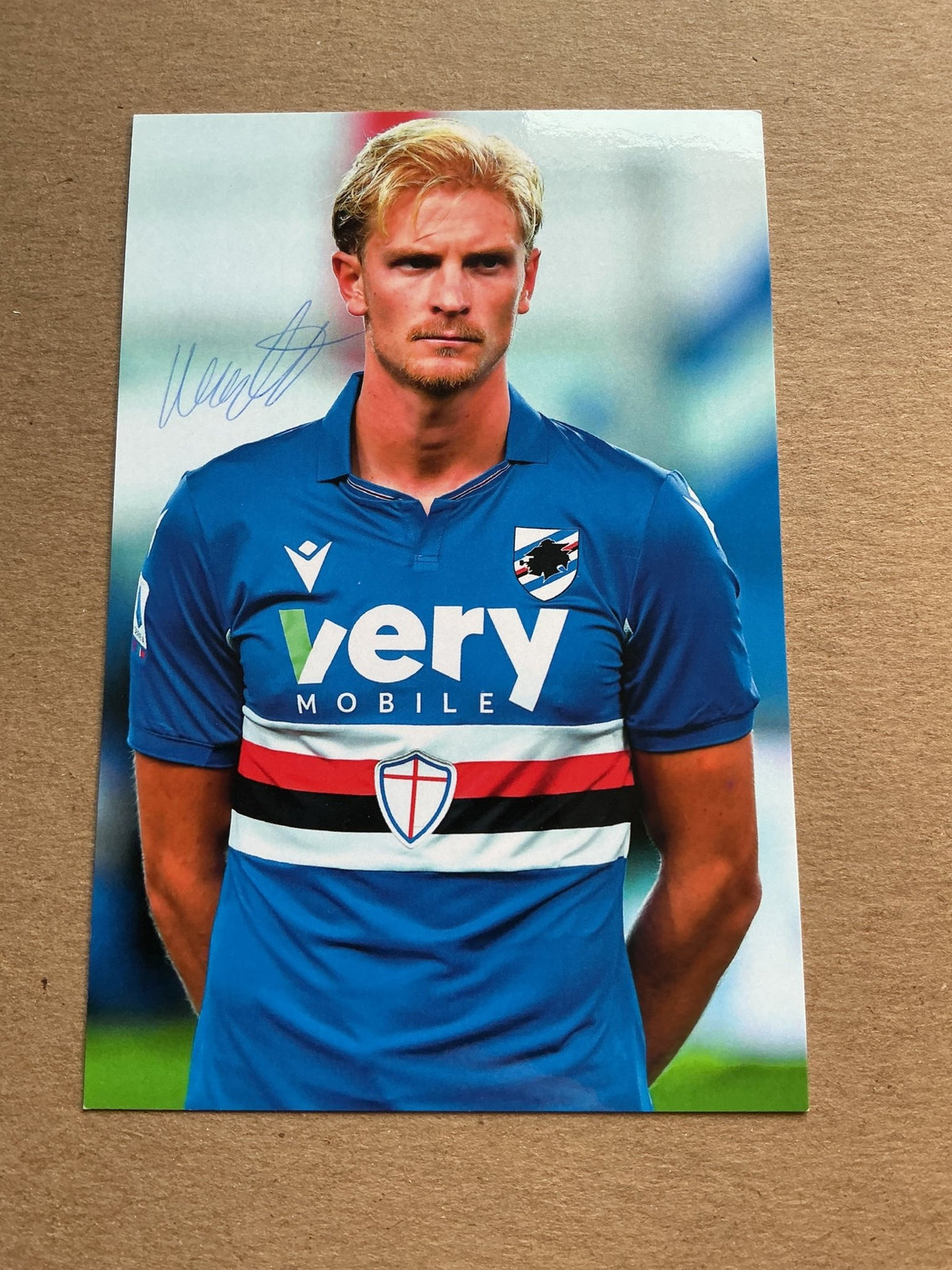Morten Thorsby, Norway 🇳🇴 UC Sampdoria Genoa 2020/21 hand signed - Autographs-World