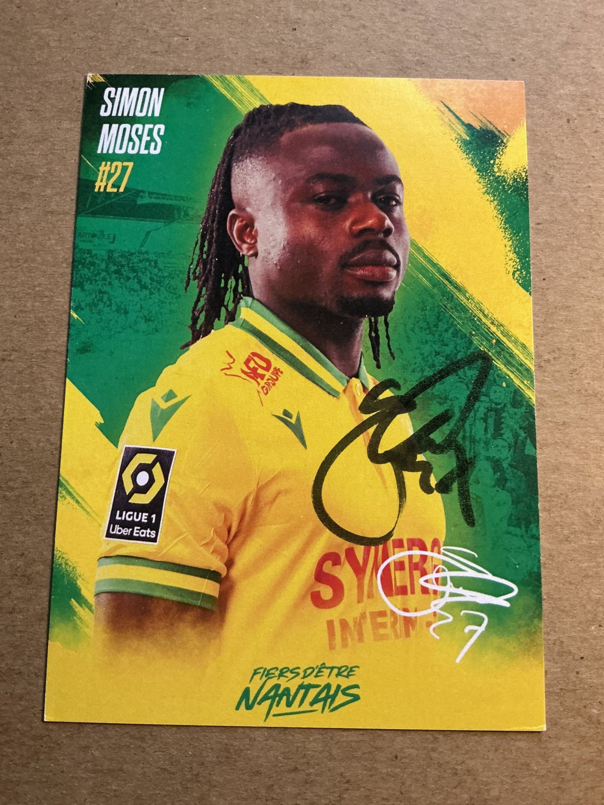 Moses Simon, Nigeria 🇳🇬 FC Nantes 2023/24 hand signed - Autographs-World
