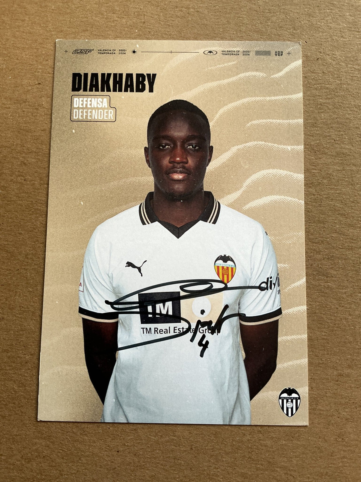 Mouctar Diakhaby, Guinea 🇬🇳 Valencia CF 2023/24 hand signed - Autographs-World