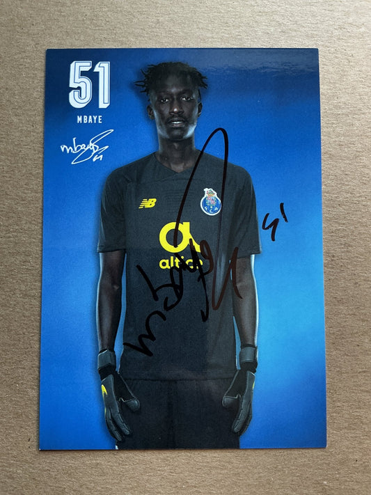 Mouhamed Mbaye, Senegal 🇸🇳 FC Porto 2019/20 hand signed - Autographs-World