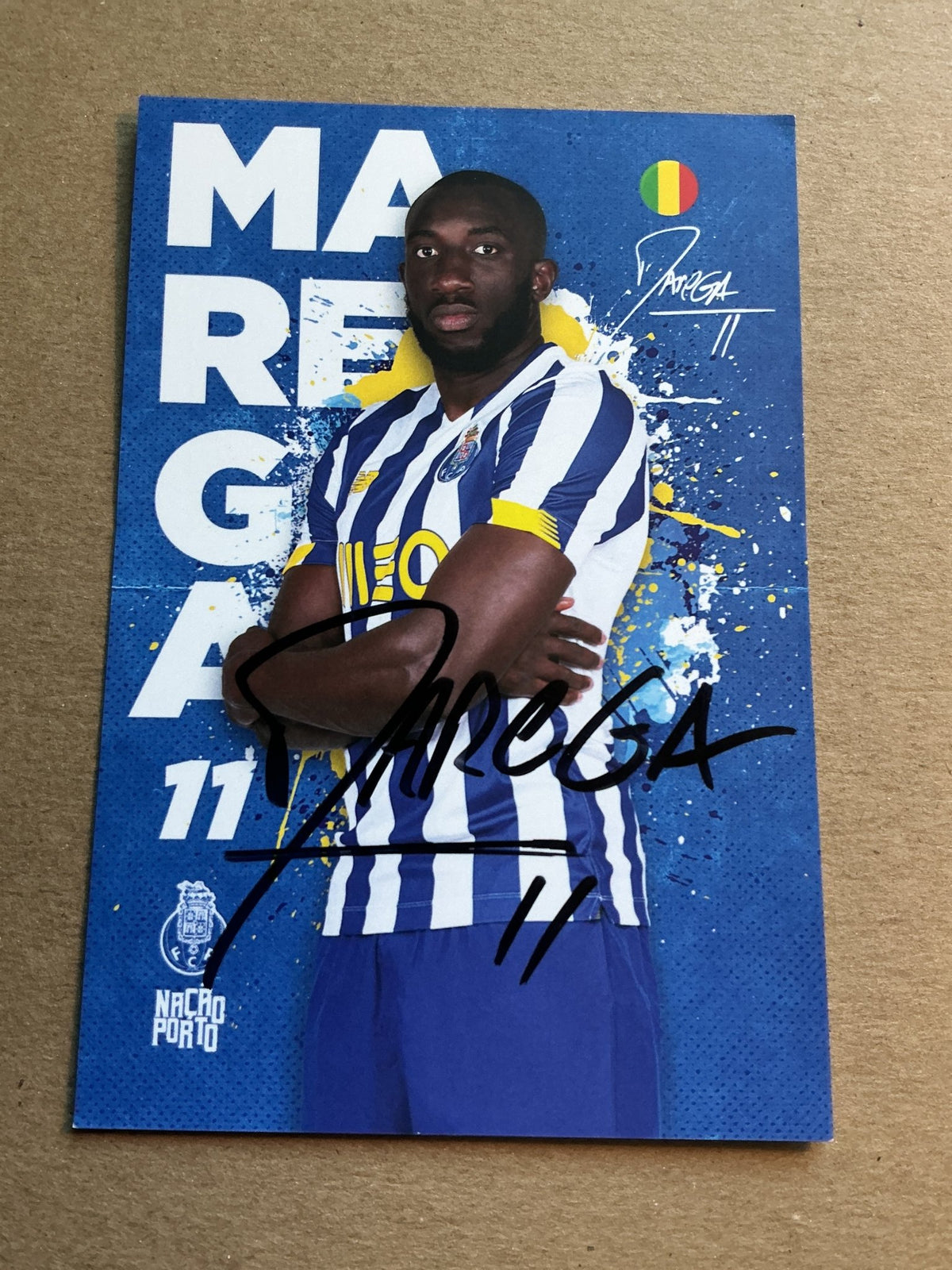 Moussa Marega, Mali 🇲🇱 FC Porto 2020/21 hand signed - Autographs-World
