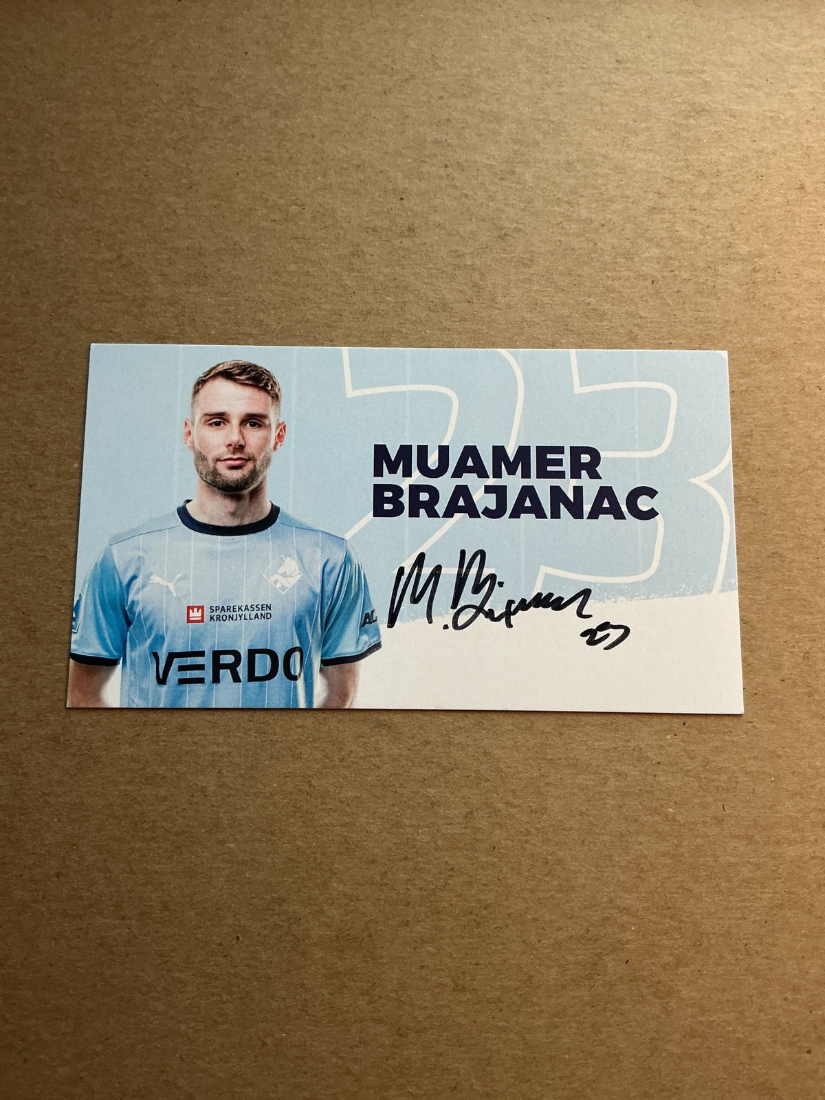 Muamer Brajanac, Denmark 🇩🇰 Randers FC 2023/24 hand signed - Autographs-World