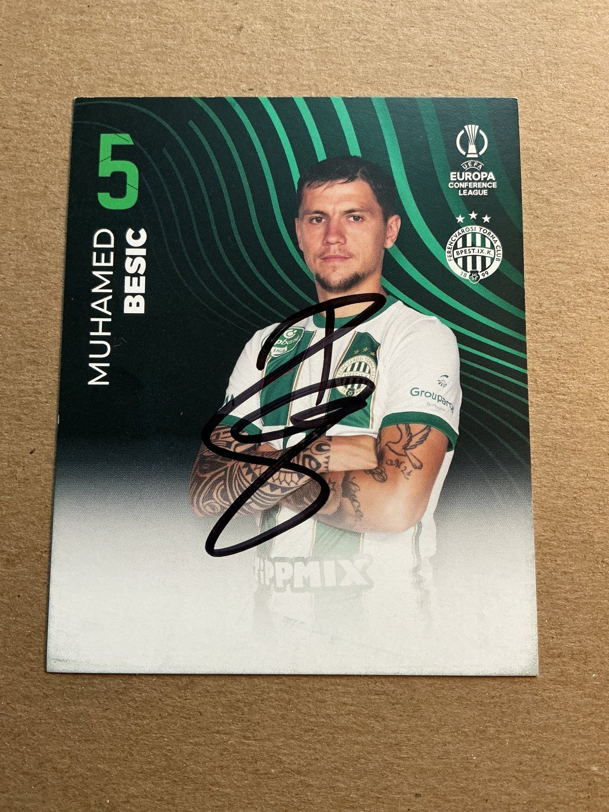 Muhamed Bešić, Bosnia 🇧🇦 Ferencváros TC 2023/24 hand signed - Autographs-World