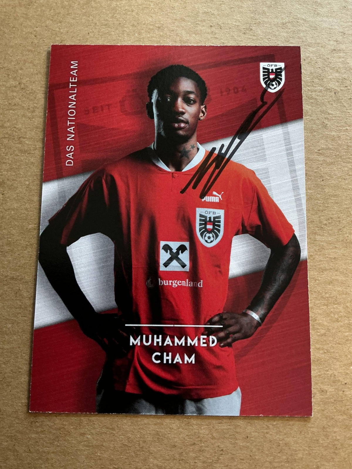 Muhammed Cham, Austria 🇦🇹 2023 hand signed - Autographs-World