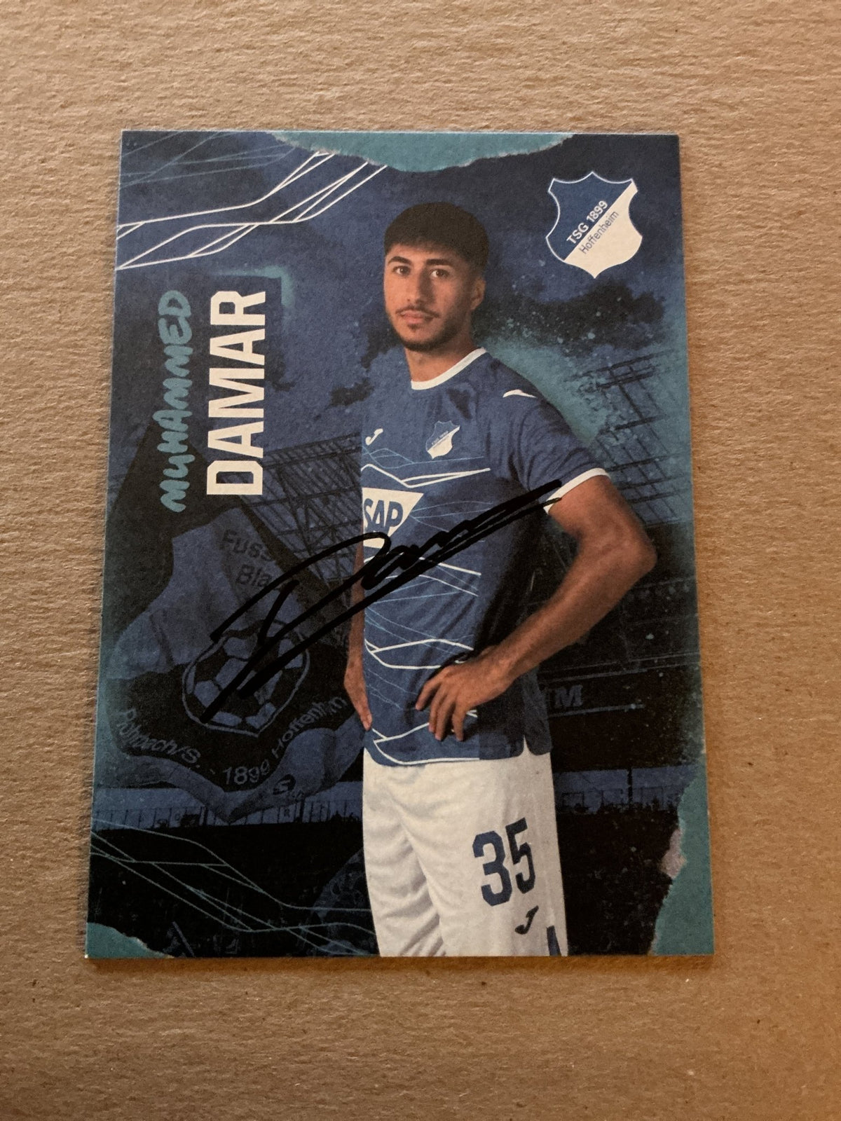 Muhammed Damar, Germany 🇩🇪 TSG 1899 Hoffenheim 2022/23 hand signed - Autographs-World