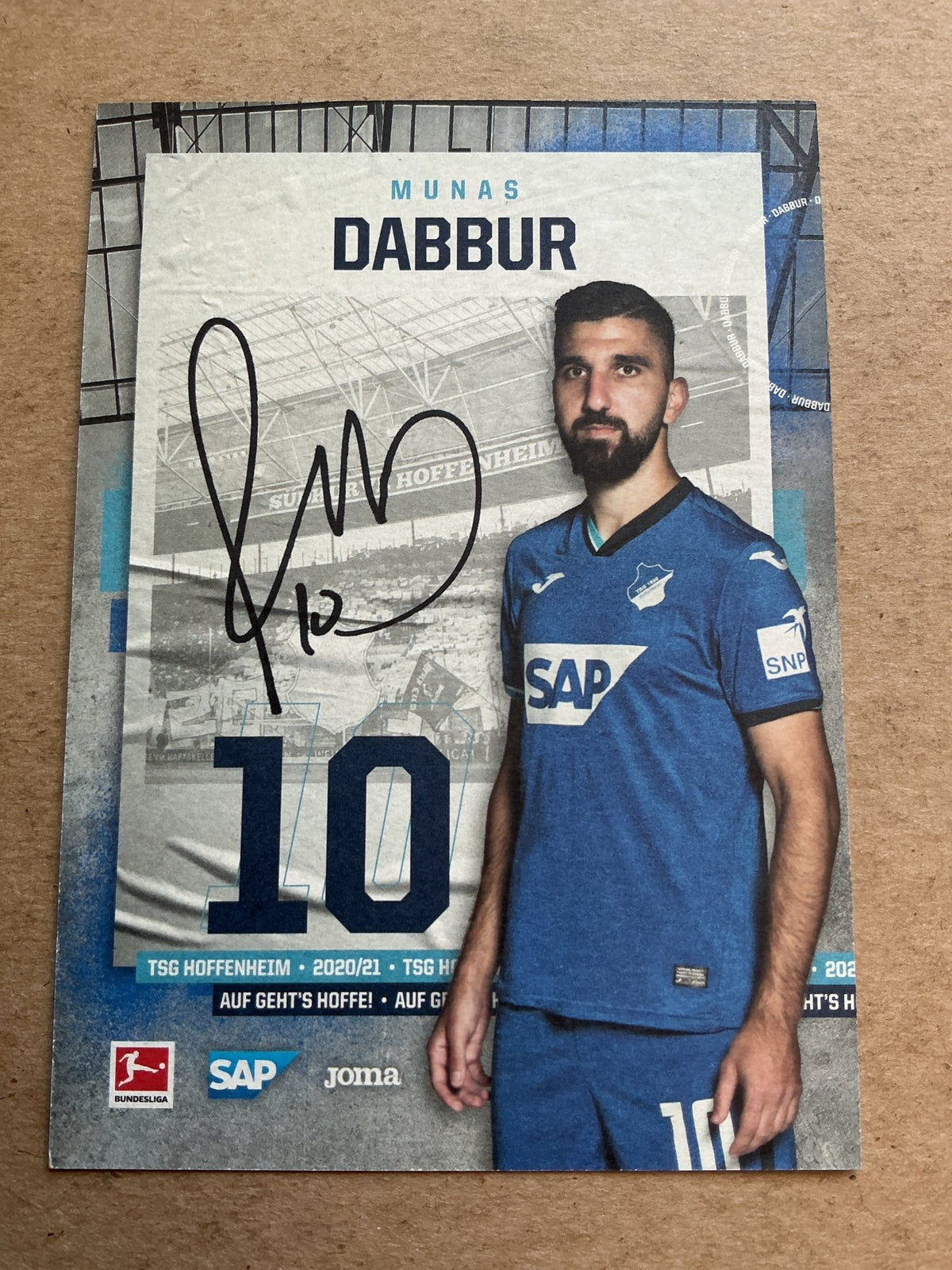 Munas Dabbur, Israel 🇮🇱 TSG 1899 Hoffenheim 2020/21 hand signed - Autographs-World