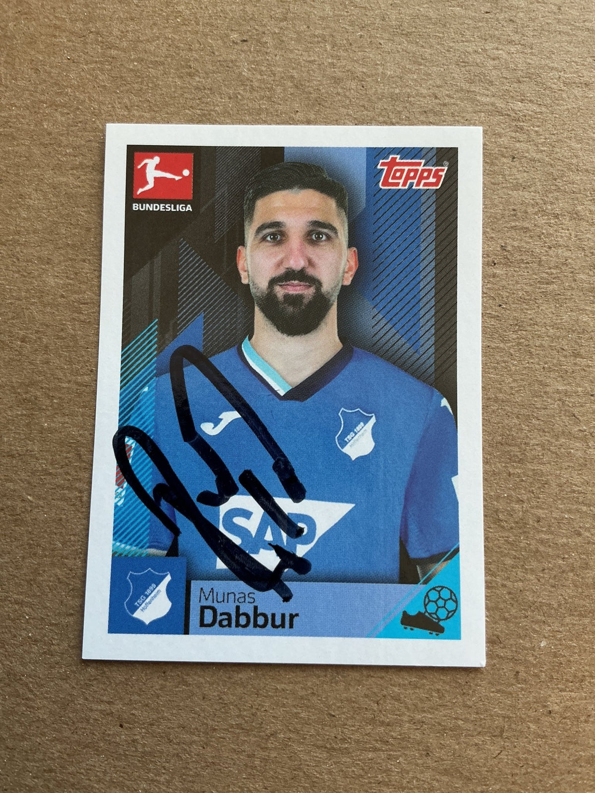 Munas Dabbur, Israel 🇮🇱 TSG Hoffenheim 2020/21 Topps hand signed - Autographs-World