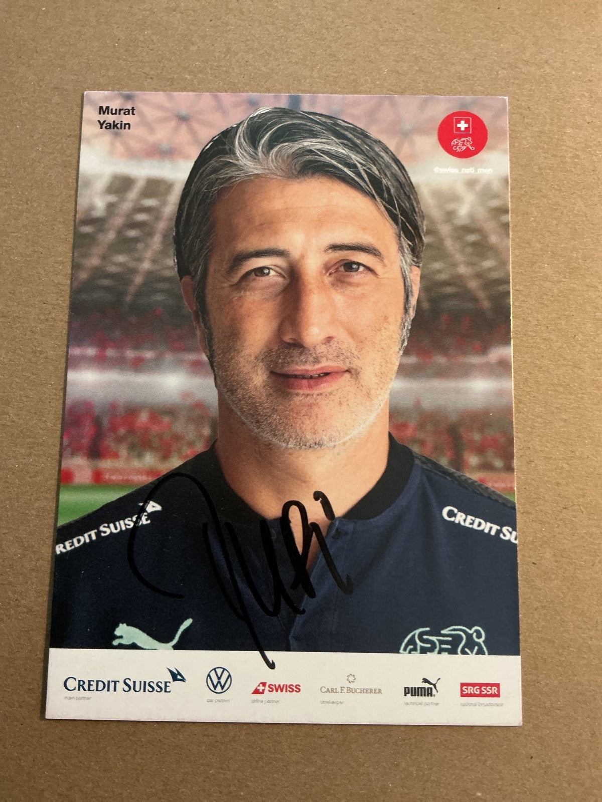 Murat Yakin, Switzerland 🇨🇭FIFA World Cup 2022 hand signed - Autographs-World