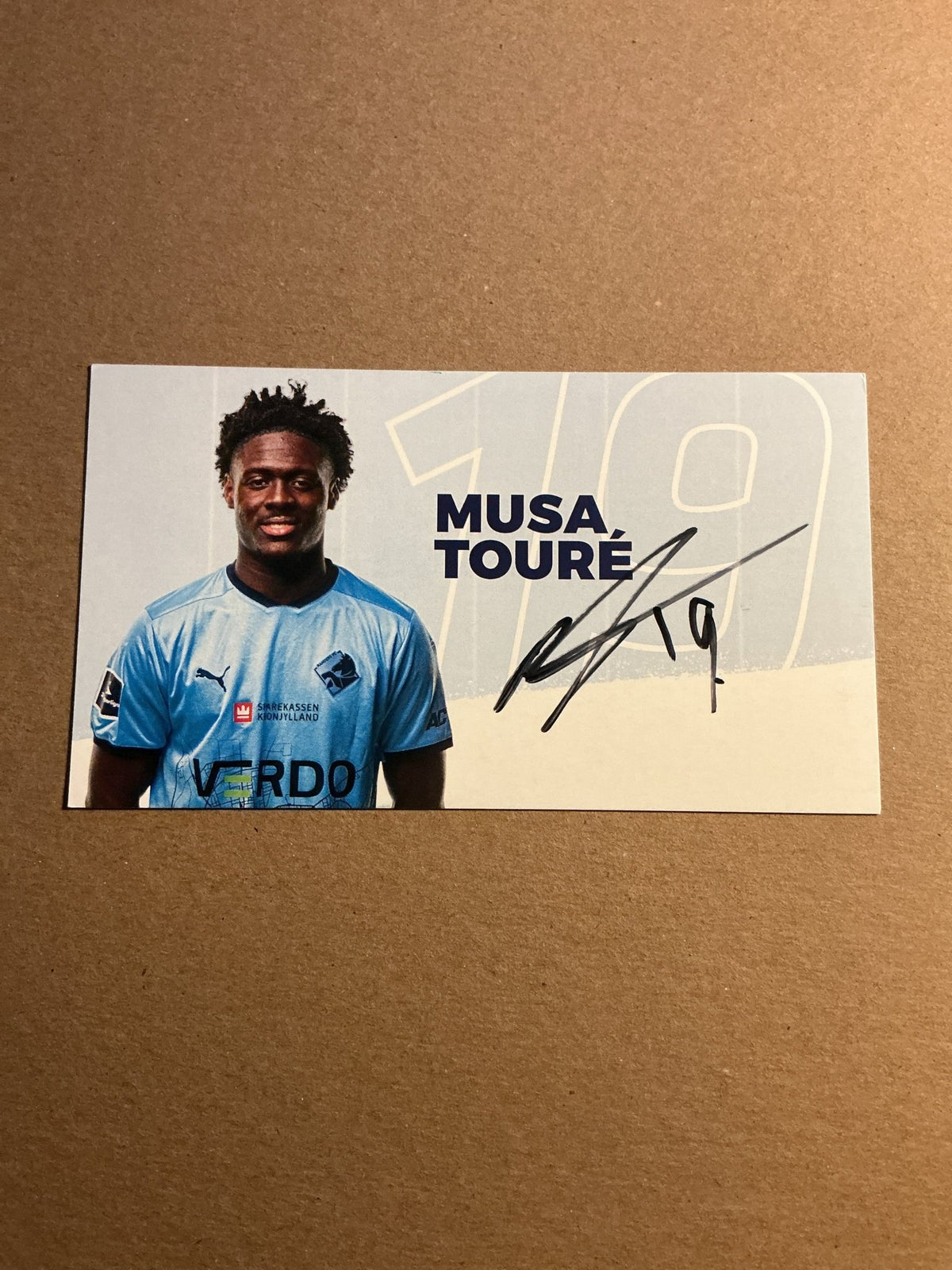 Musa Touré, Australia 🇦🇺 Randers FC 2024/25 hand signed - Autographs-World