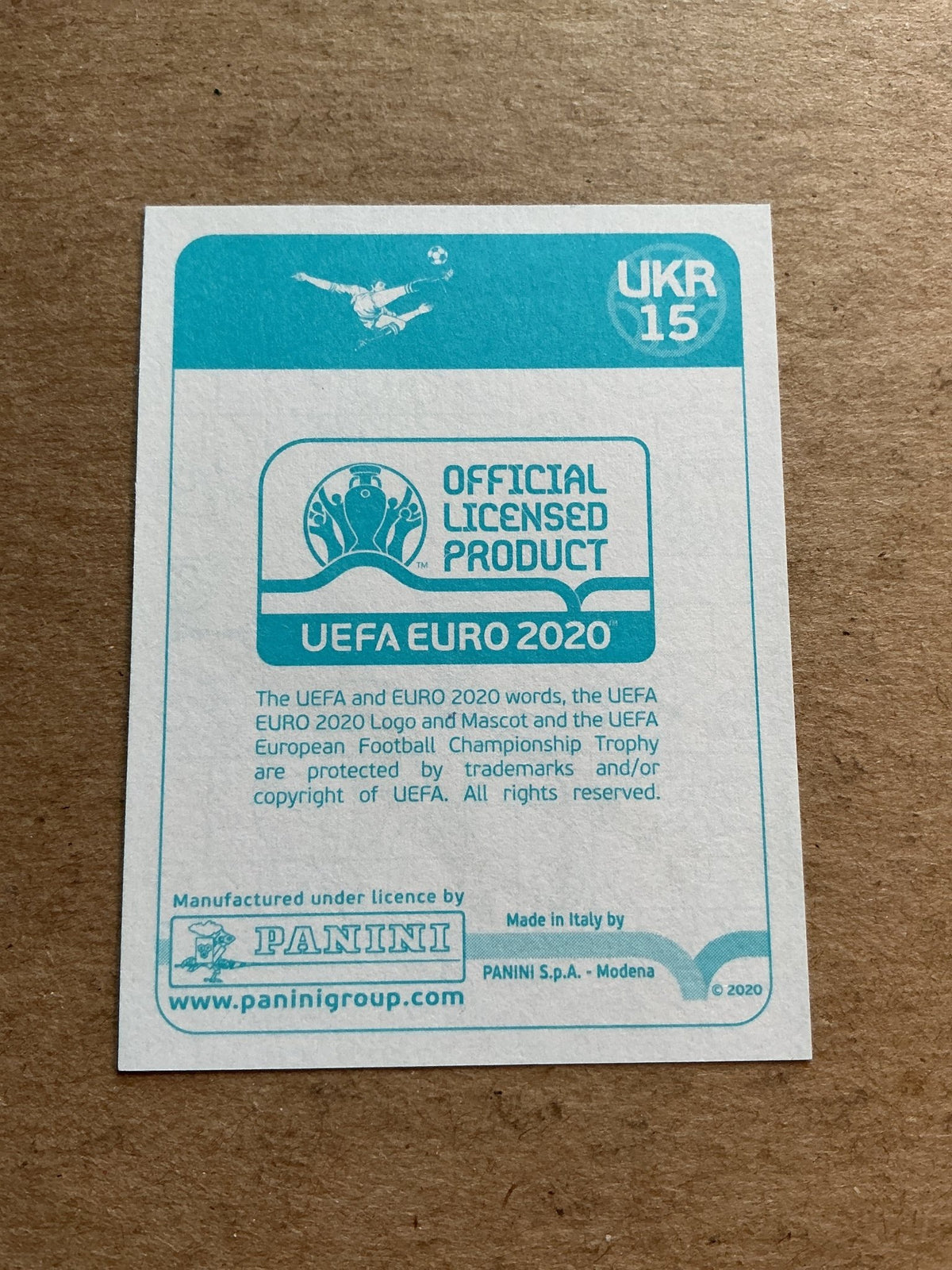 Mykyta Burda, Ukraine 🇺🇦 UEFA Euro 2020 Panini hand signed - Autographs-World