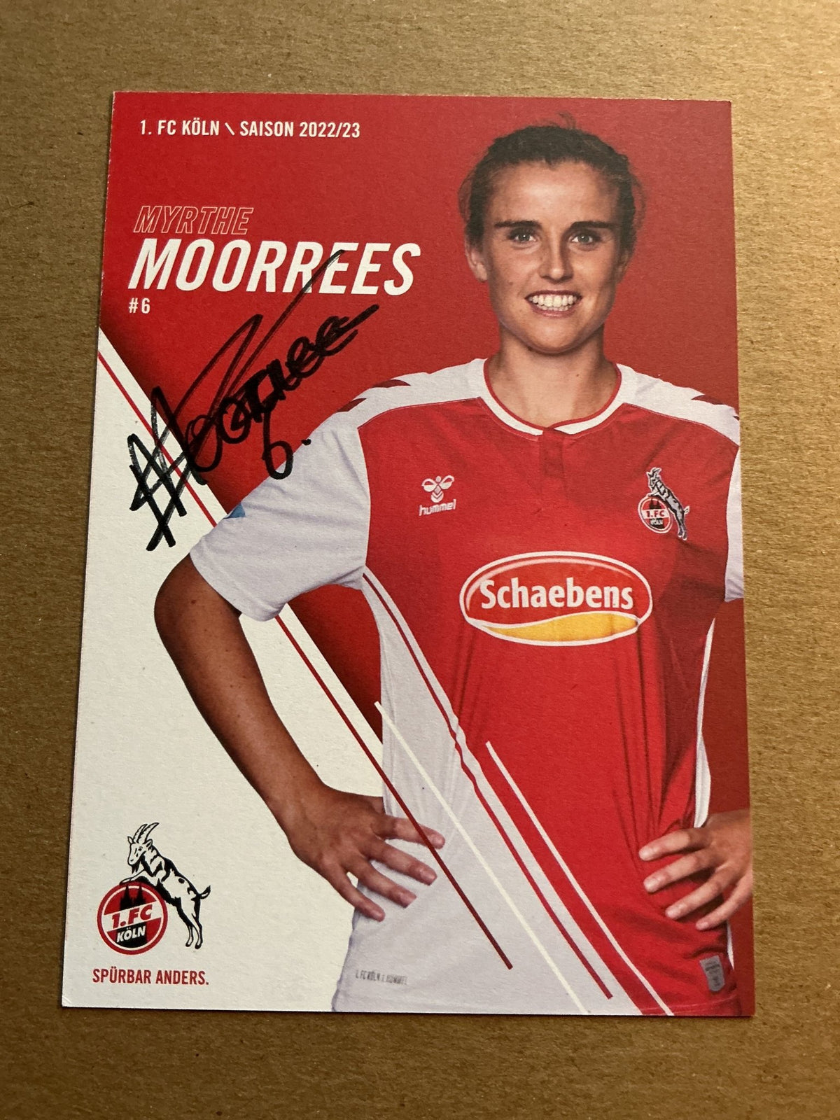 Myrthe Moorrees, Netherlands 🇳🇱 1.FC Köln 2022/23 hand signed - Autographs-World