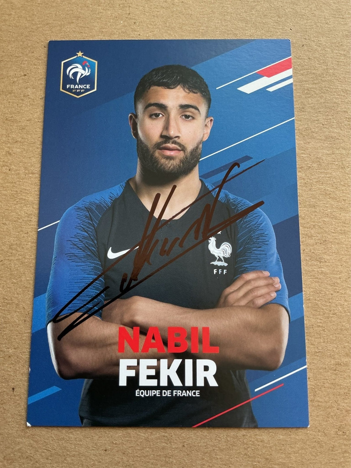 Nabil Fekir, France 🇫🇷 FIFA World Cup 2018 hand signed - Autographs-World