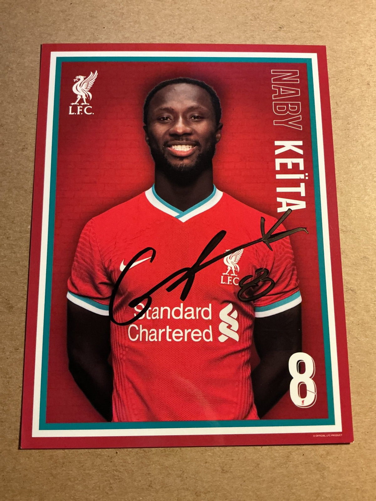 Naby Keïta, Guinea 🇬🇳 Liverpool FC 2020/21 hand signed - Autographs-World