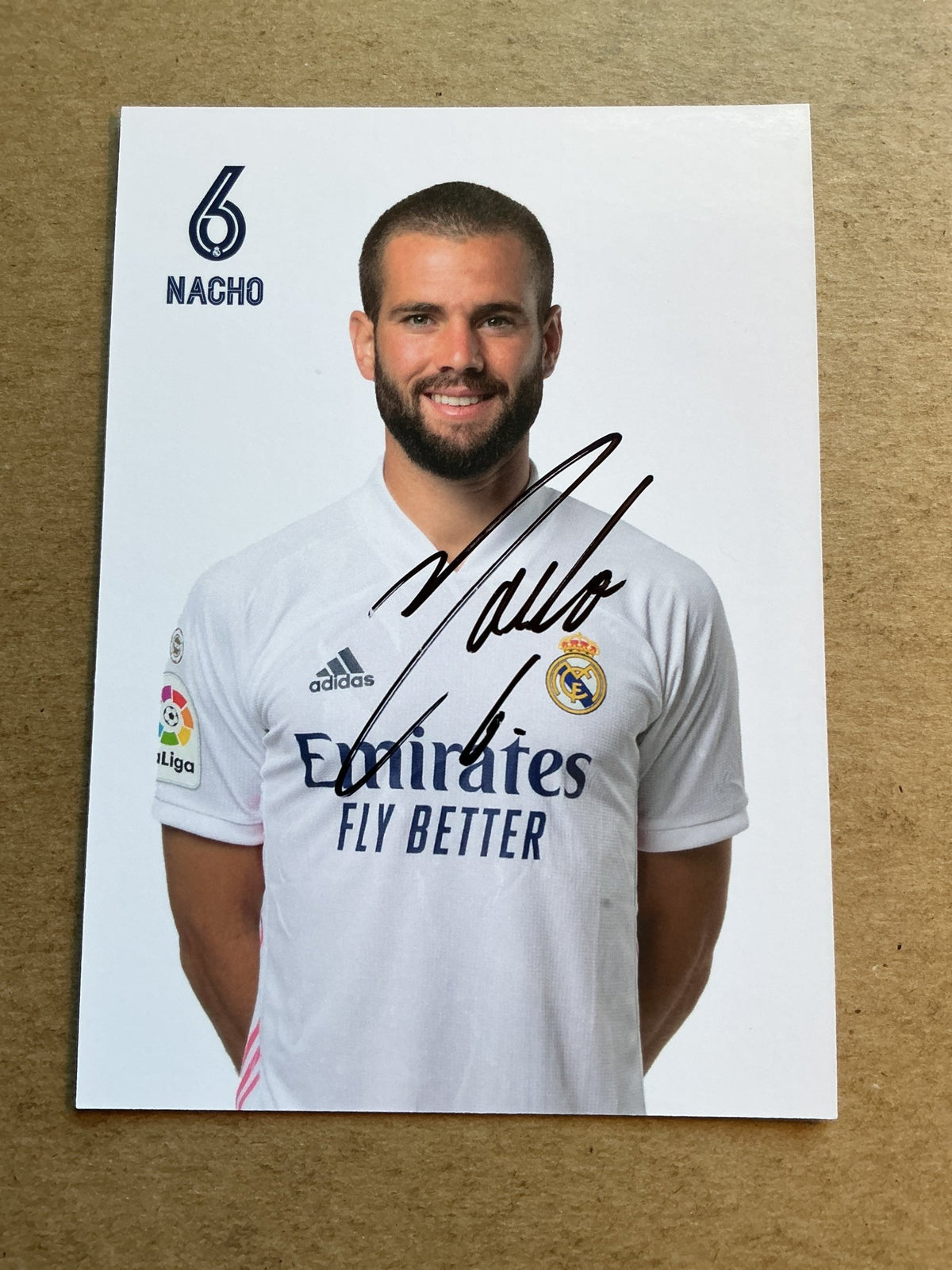 Nacho, Spain 🇪🇸 Real Madrid 2020/21 hand signed - Autographs-World
