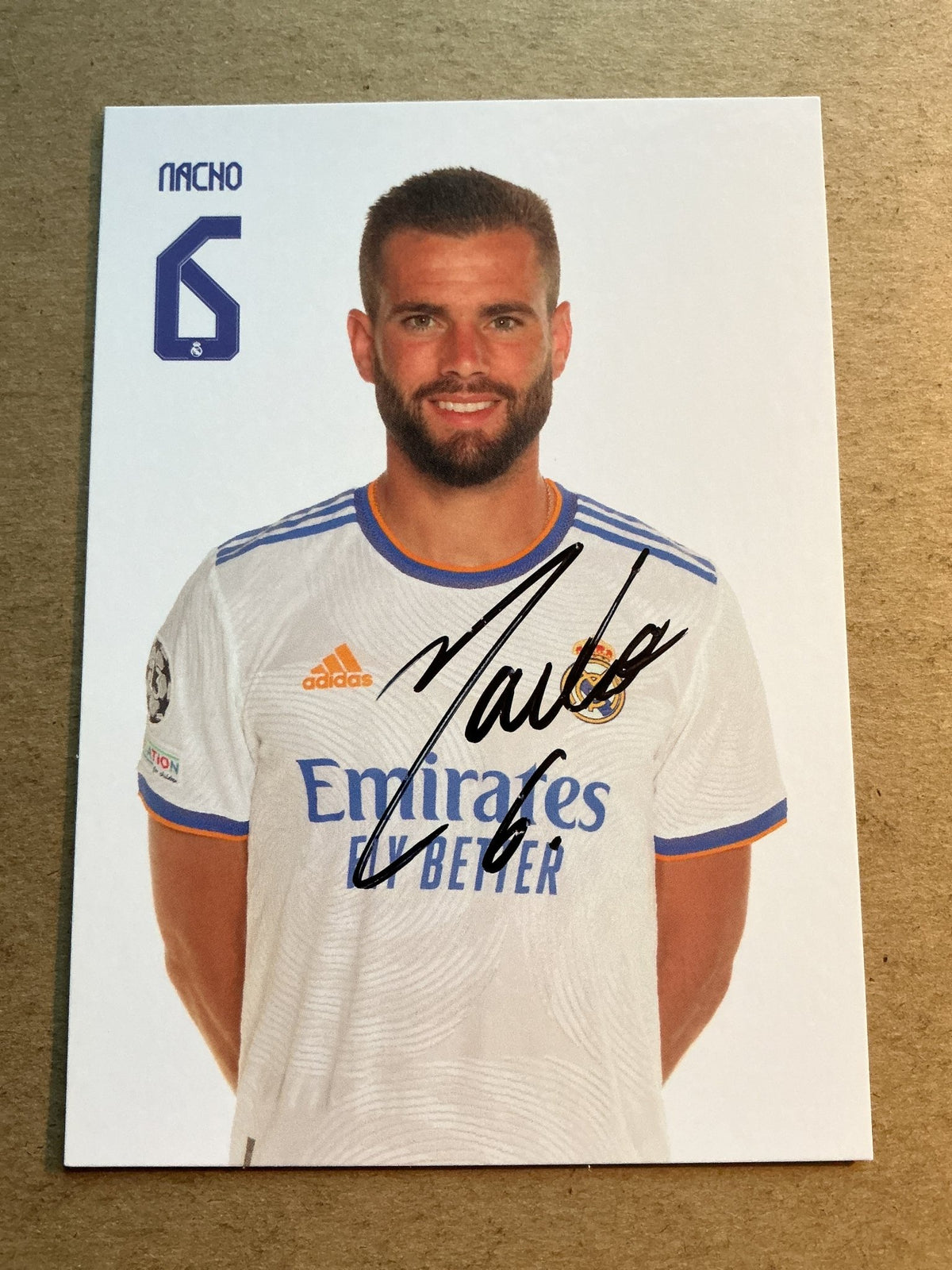 Nacho, Spain 🇪🇸 Real Madrid 2021/22 hand signed - Autographs-World