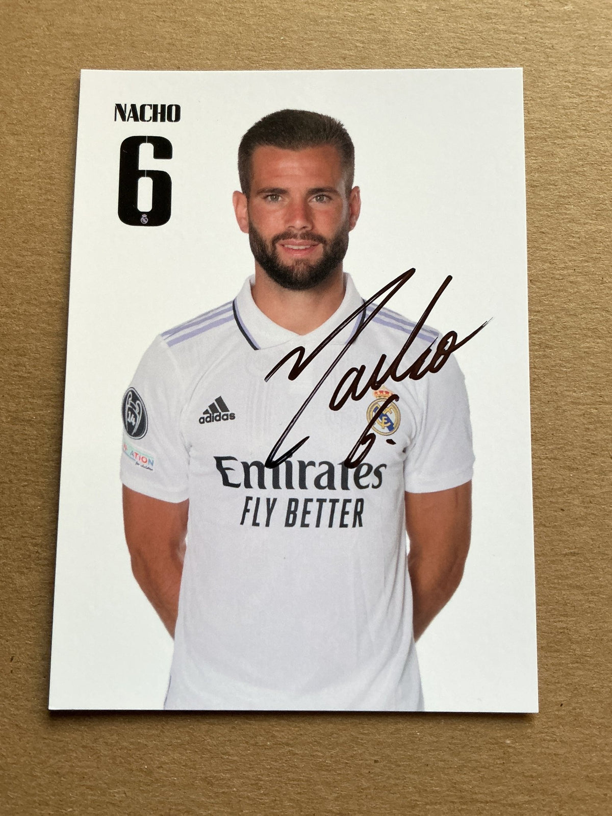 Nacho, Spain 🇪🇸 Real Madrid 2022/23 hand signed - Autographs-World