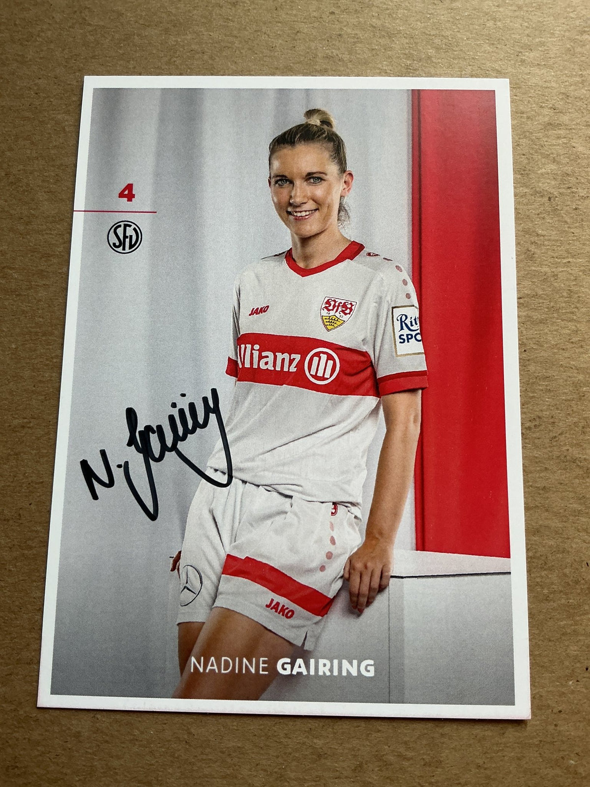 Nadine Gairing, Germany 🇩🇪 VfB Stuttgart 2024/25 hand signed - Autographs-World