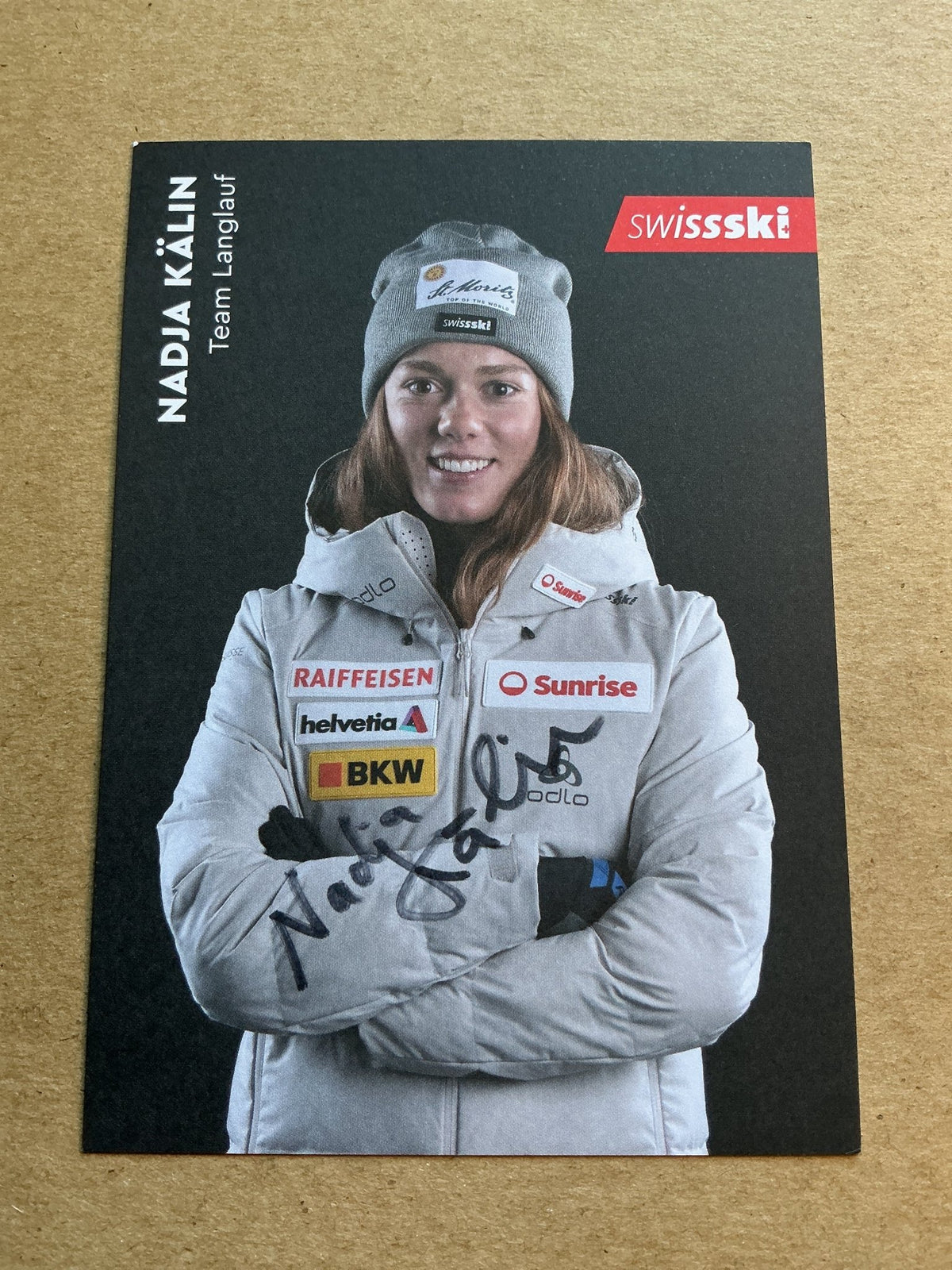 Nadja Kälin, Switzerland 🇨🇭 Cross Country Winter Sports 2024/25 hand signed - Autographs-World