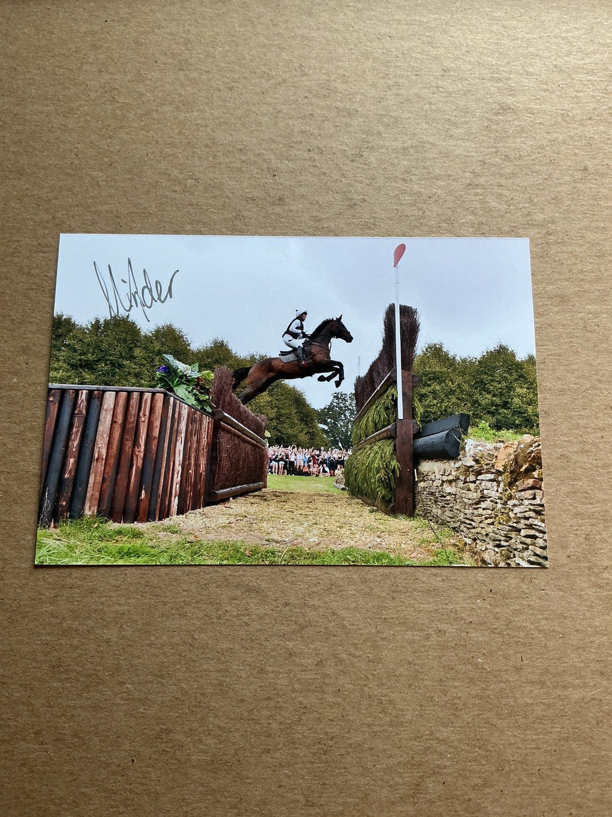 Nadja Minder, Switzerland 🇨🇭 Equestrian Summer Olympics 2024 hand signed - Autographs-World