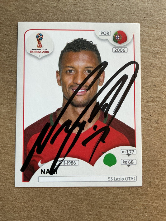 Nani, Portugal 🇵🇹 FIFA World Cup 2018 Panini hand signed - Autographs-World