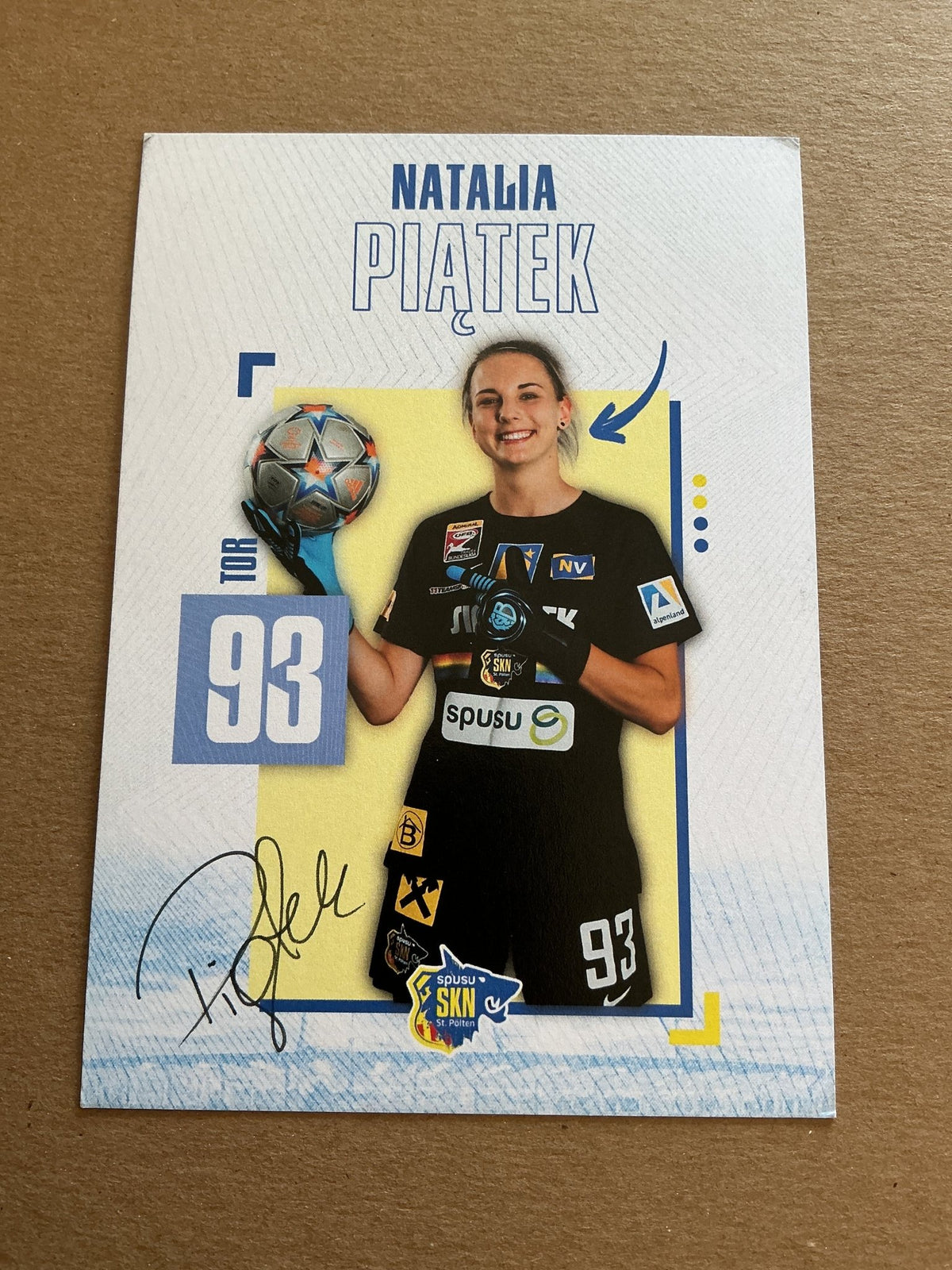 Natalia Piatek, Poland 🇵🇱 SKN St. Pölten 2023/24 hand signed - Autographs-World