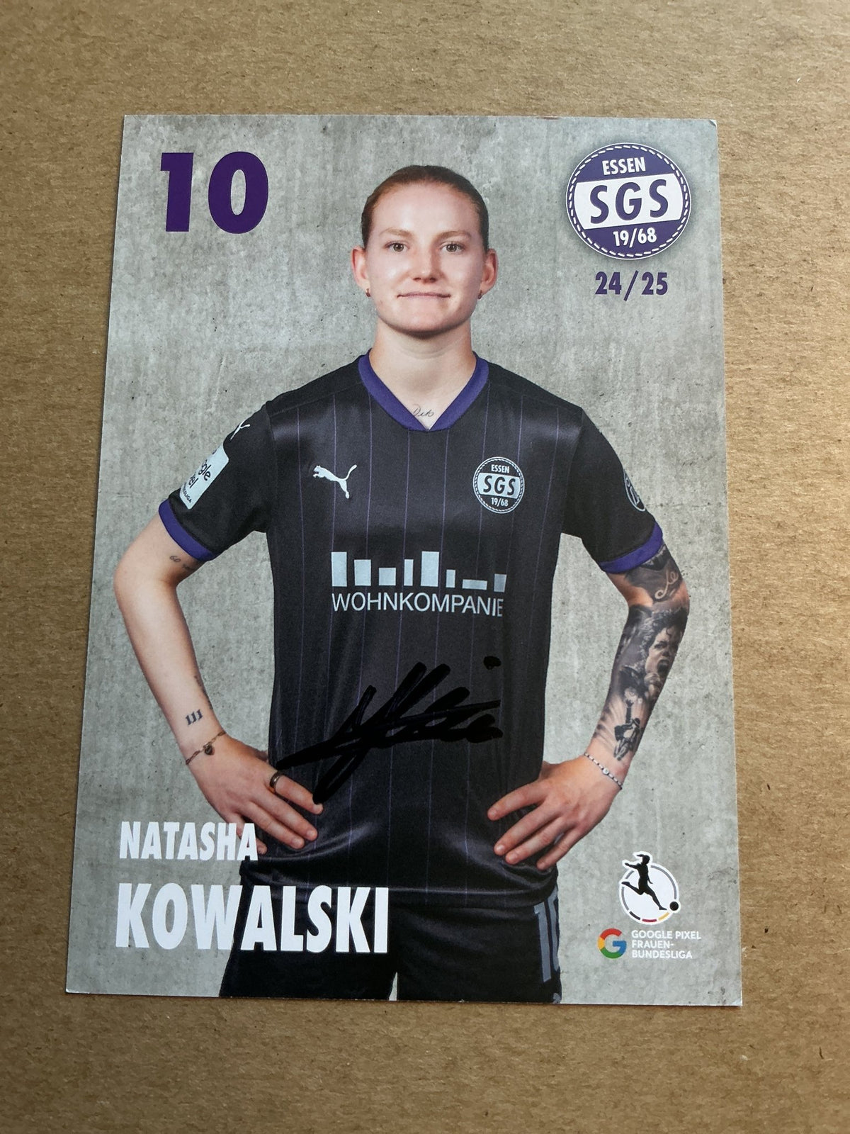 Natasha Kowalski, Germany 🇩🇪 SGS Essen 2024/25 hand signed - Autographs-World