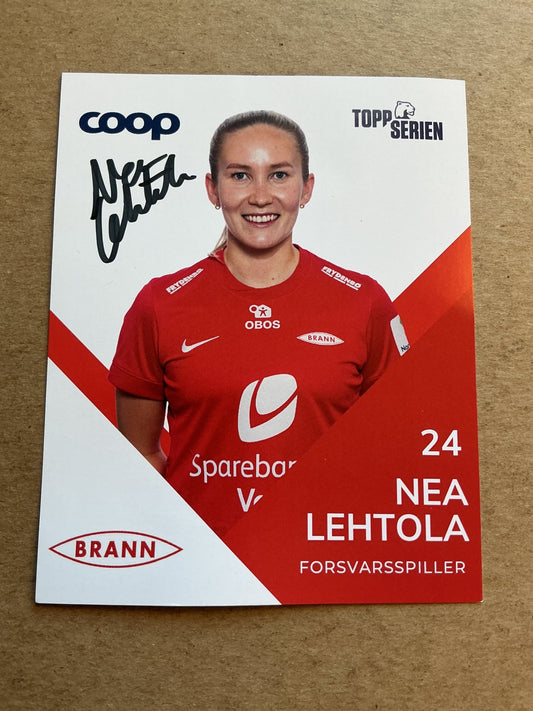 Nea Lehtola, Finland 🇫🇮 SK Brann 2025/26 hand signed - Autographs-World