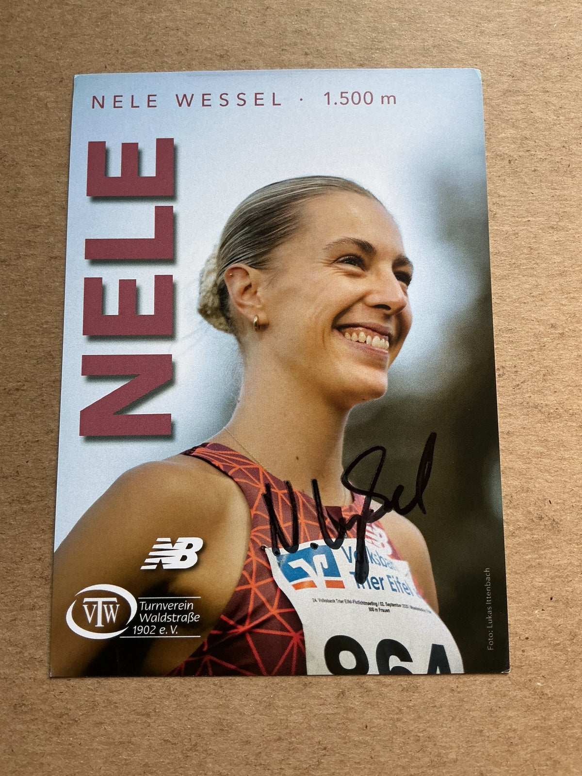 Nele Weßel, Germany 🇩🇪 Athletics Summer Olympics 2024 hand signed - Autographs-World