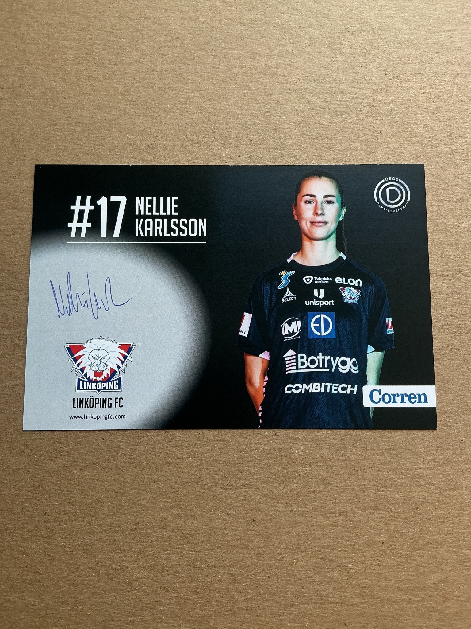 Nellie Karlsson, Sweden 🇸🇪 Linköping FC 2021/22 hand signed - Autographs-World