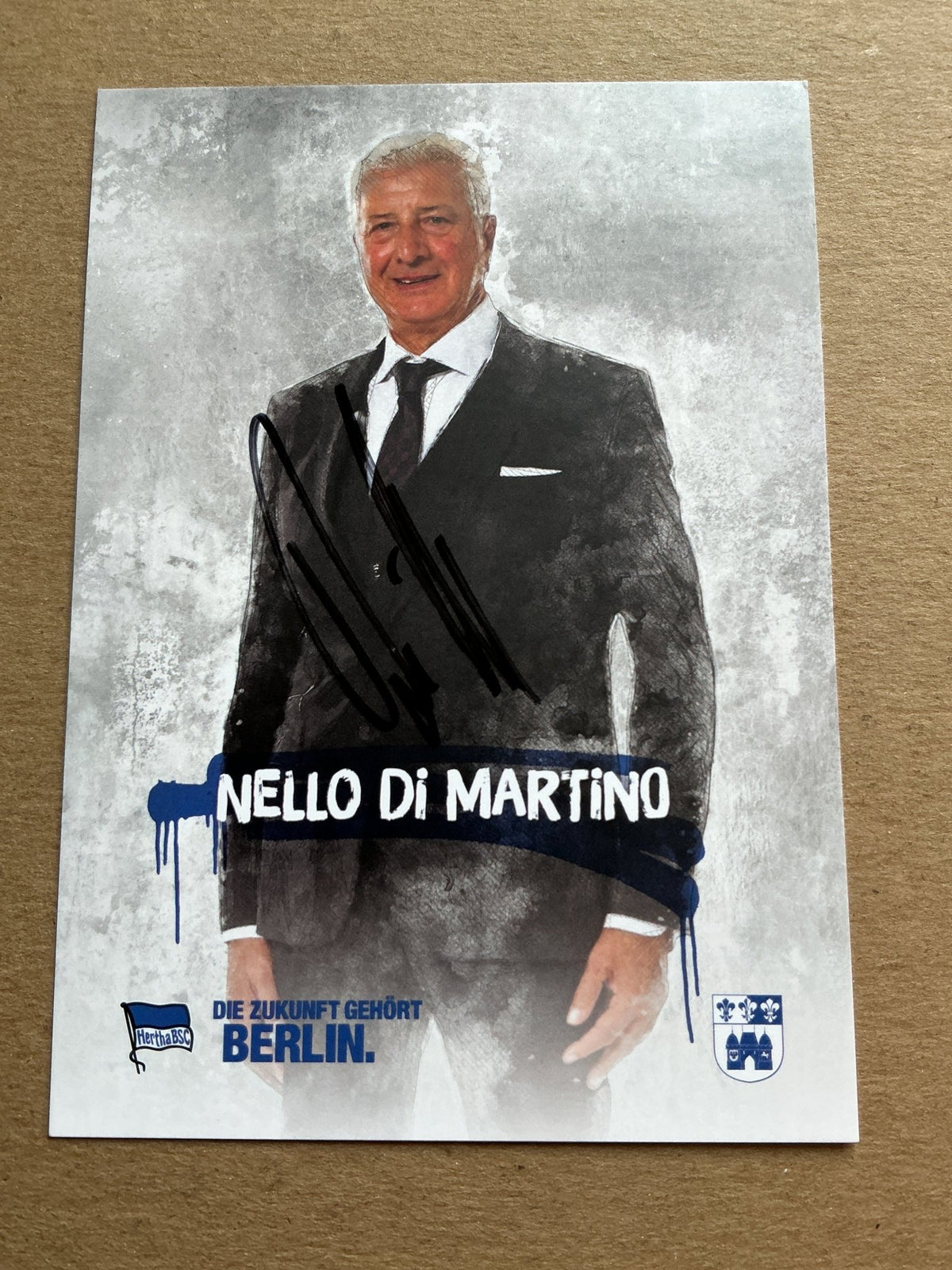 Nello di Martino, Italy 🇮🇹 Hertha BSC Berlin 2019/20 hand signed - Autographs-World