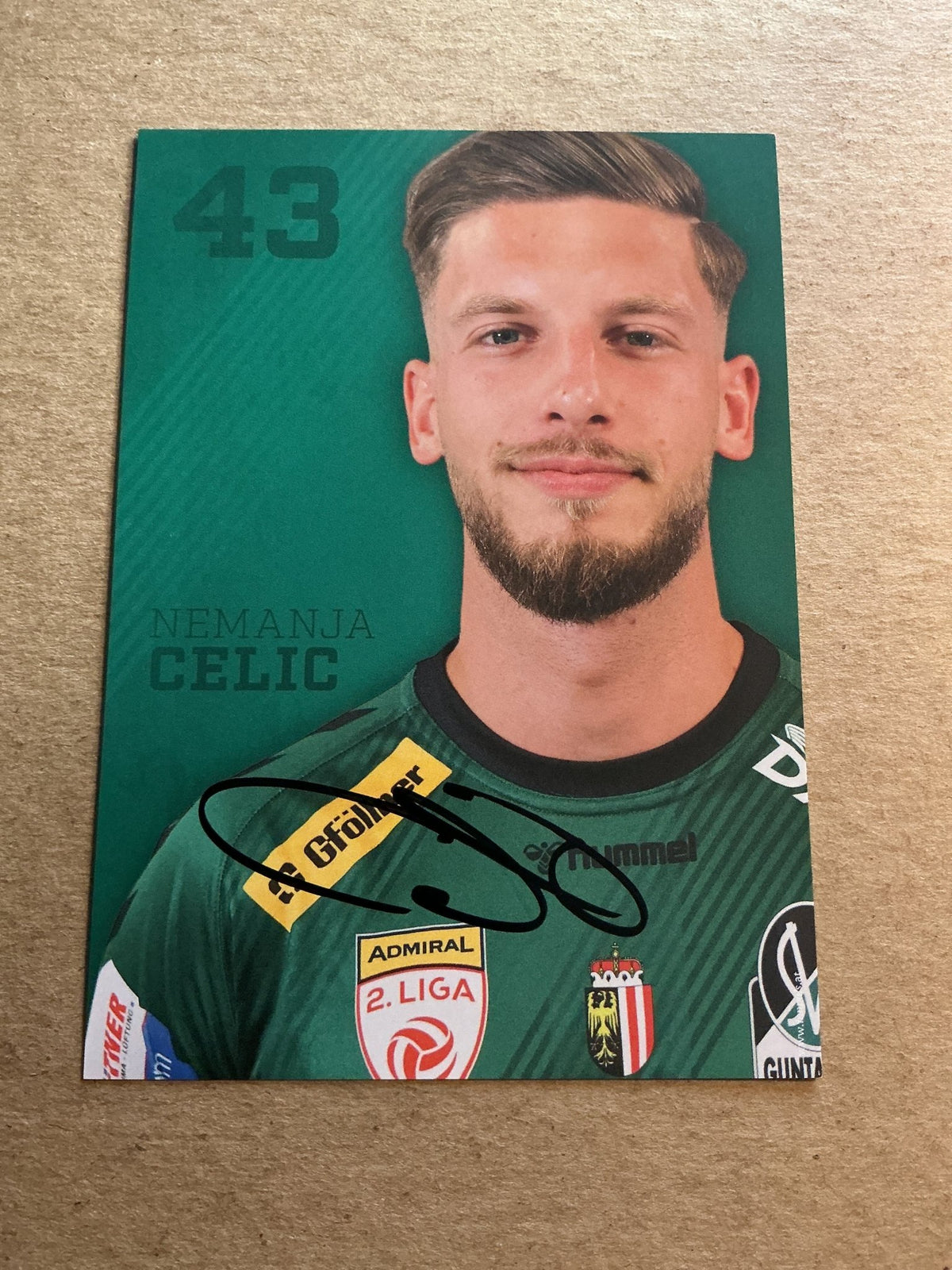 Nemanja Celic, Austria 🇦🇹 SV Ried 2024/25 hand signed - Autographs-World