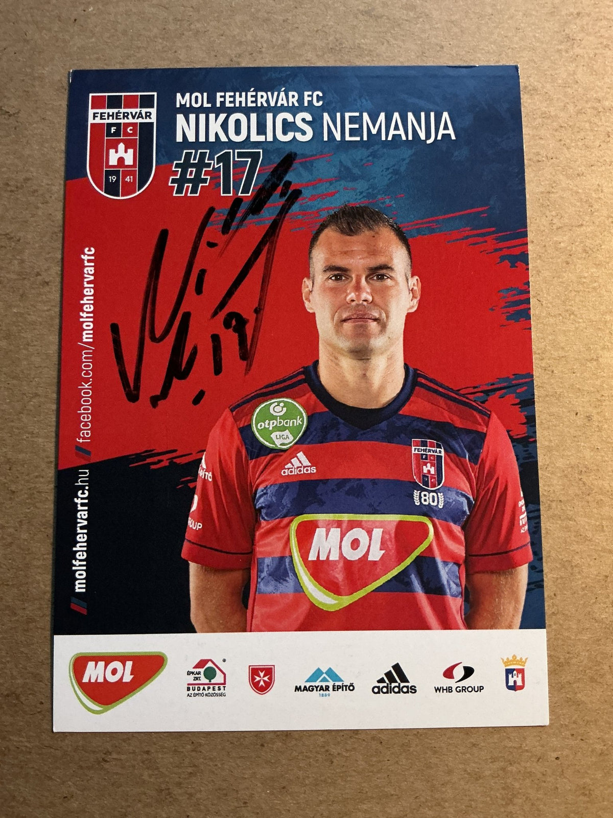 Nemanja Nikolics, Hungary 🇭🇺 Fehérvár FC 2021/22 hand signed - Autographs-World