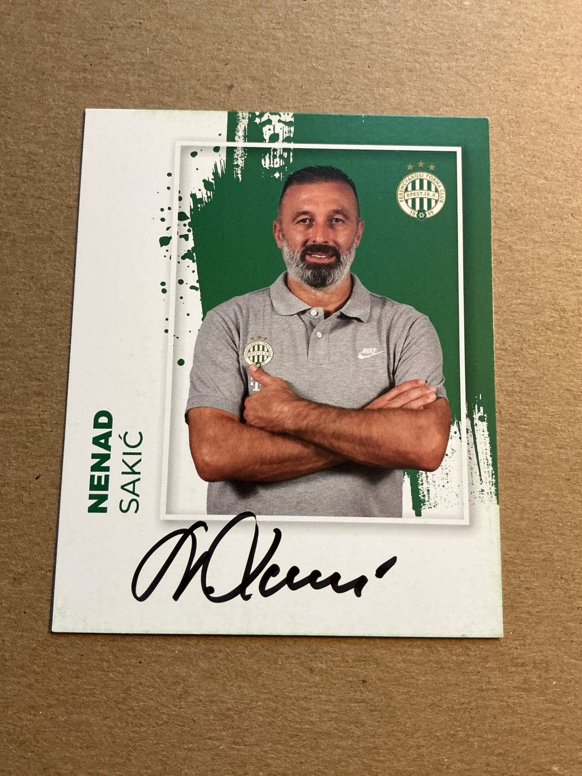 Nenad Sakić, Serbia 🇷🇸 Ferencváros TC 2023/24 hand signed - Autographs-World