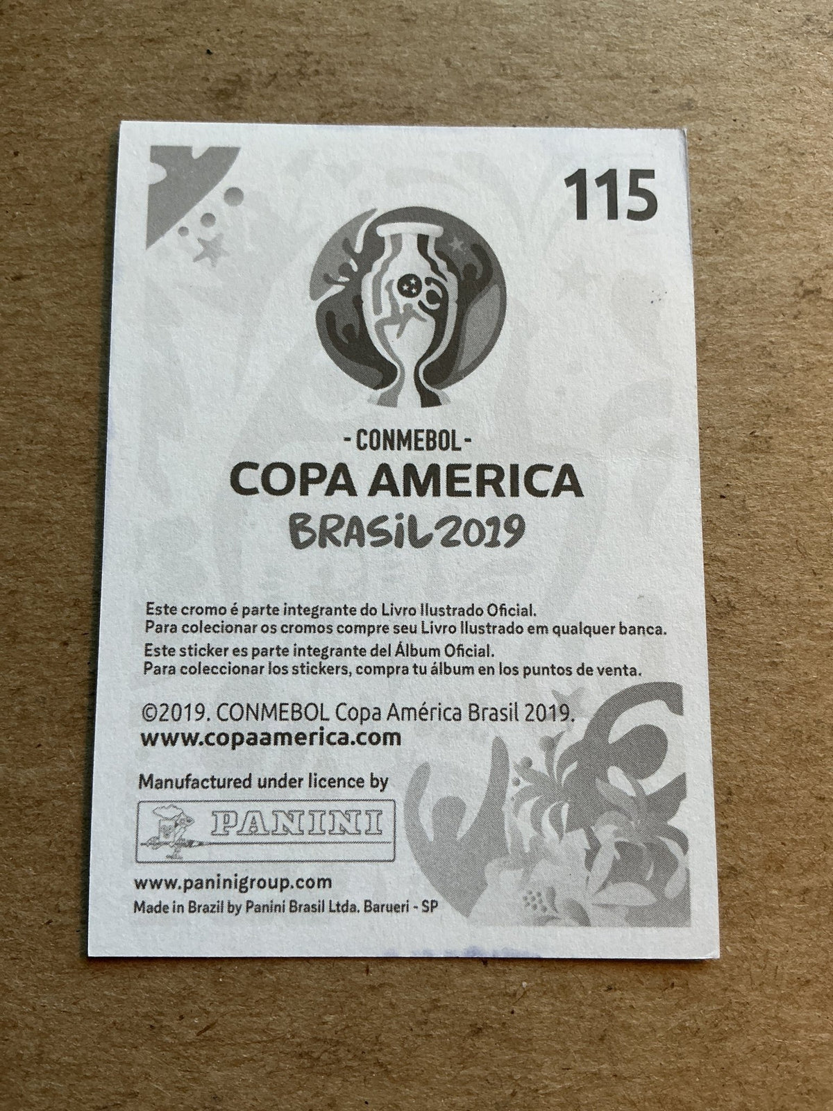 Neymar Jr. Brazil 🇧🇷 Copa America 2019 Panini hand signed - Autographs-World
