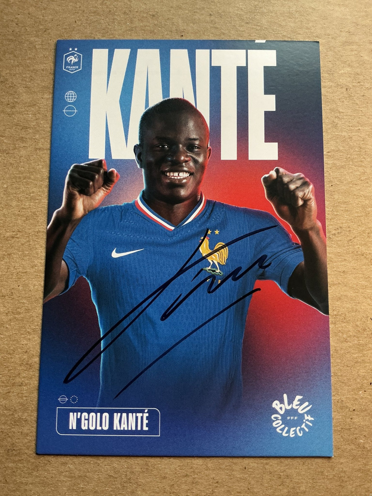 N’Golo Kante, France 🇫🇷 UEFA Euro 2024 hand signed - Autographs-World
