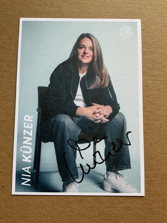 Nia Künzer, Germany 🇩🇪 Women’s Euro Cup 2025 hand signed - Autographs-World