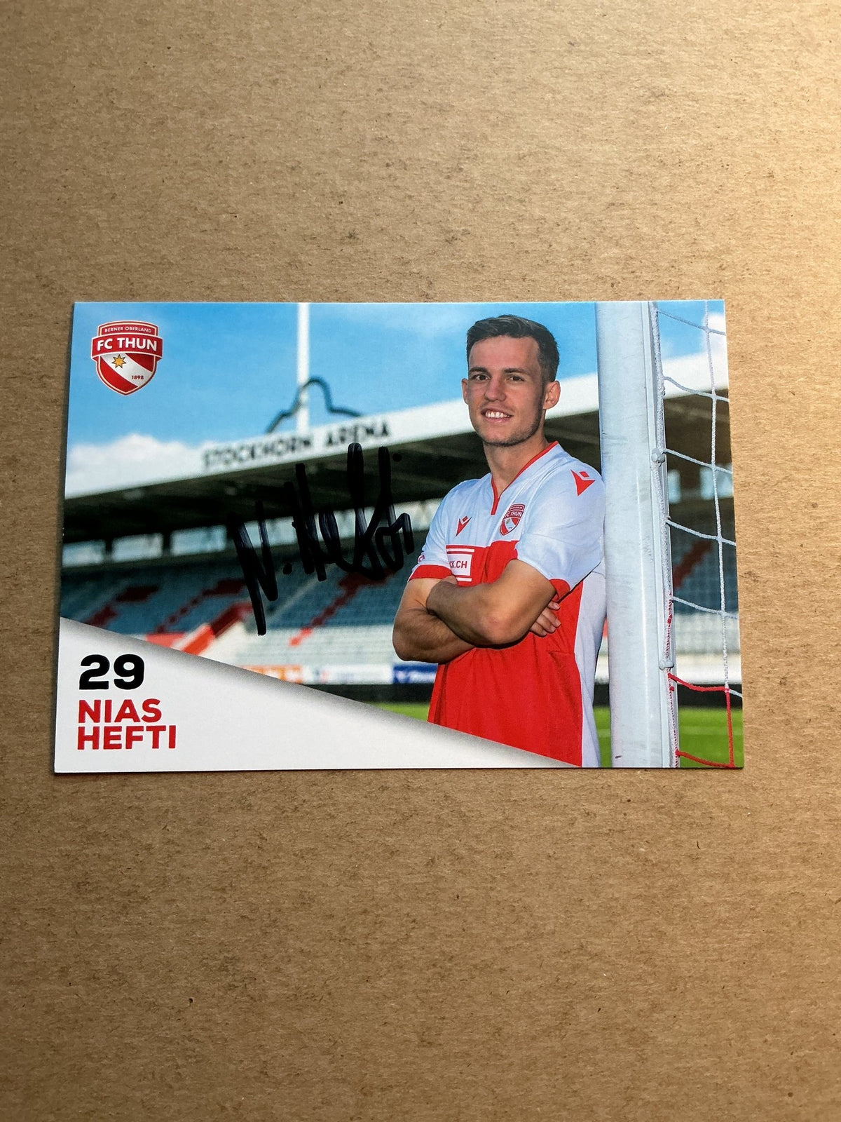 Nias Hefti, Switzerland 🇨🇭 FC Thun 2020/21 hand signed - Autographs-World